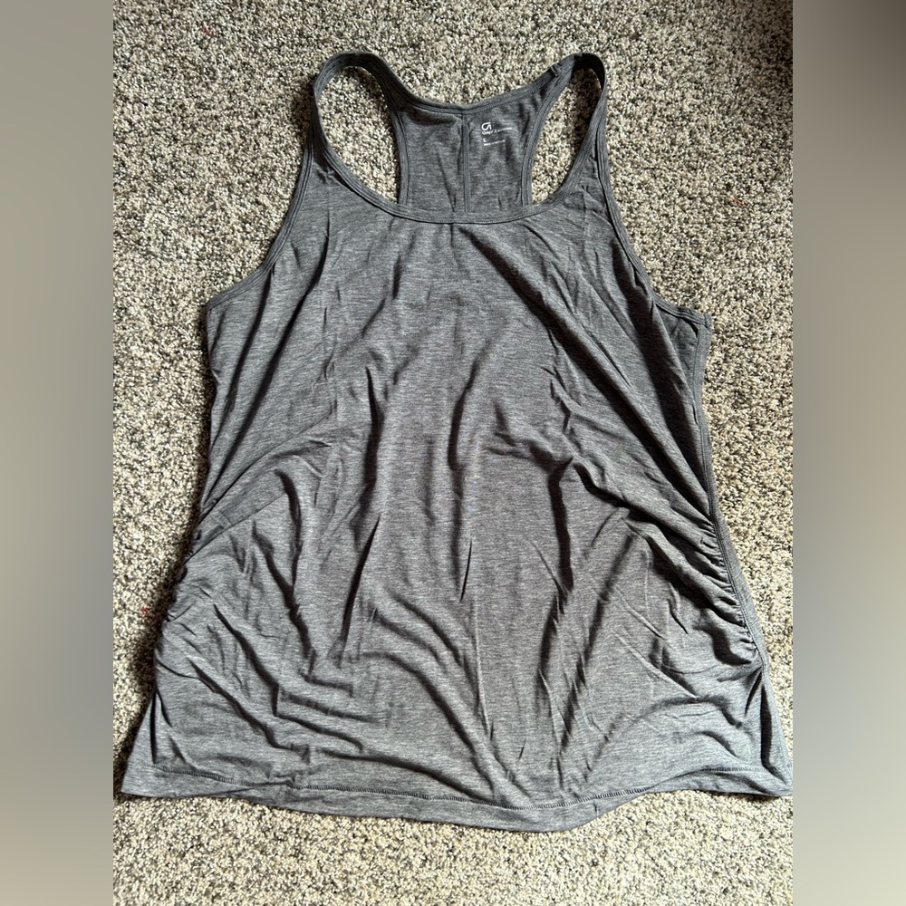 Old Navy maternity grey workout tank top shirt large l